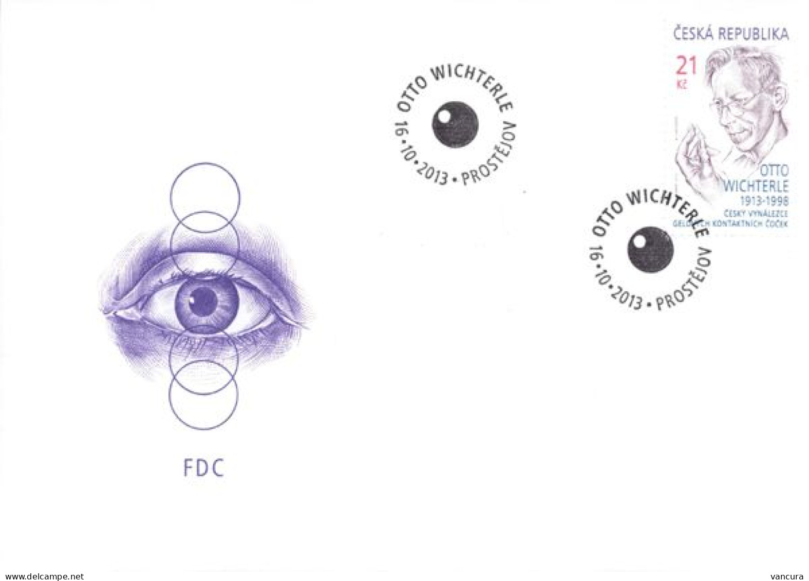 FDC 790 Czech Republic Otto Wichterle 2013 Artificial Eye Lens - Química