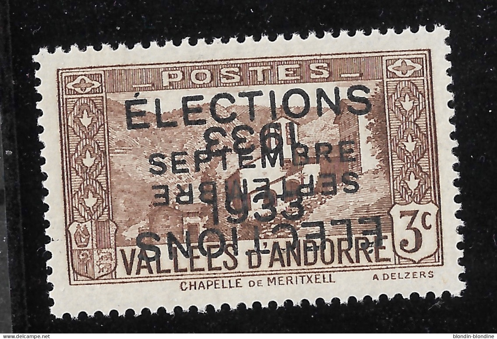 ANDORRE 1933 DALLAY 26A NEUF** TB COTE 900e ! - Unused Stamps