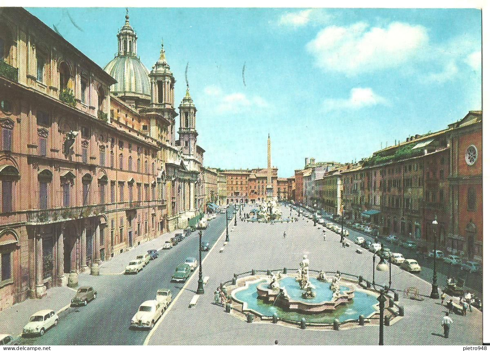 Roma (Lazio) Piazza Navona, Navona Square, Navonaplatz, Place Navona, Auto D'Epoca, Old Cars - Places & Squares