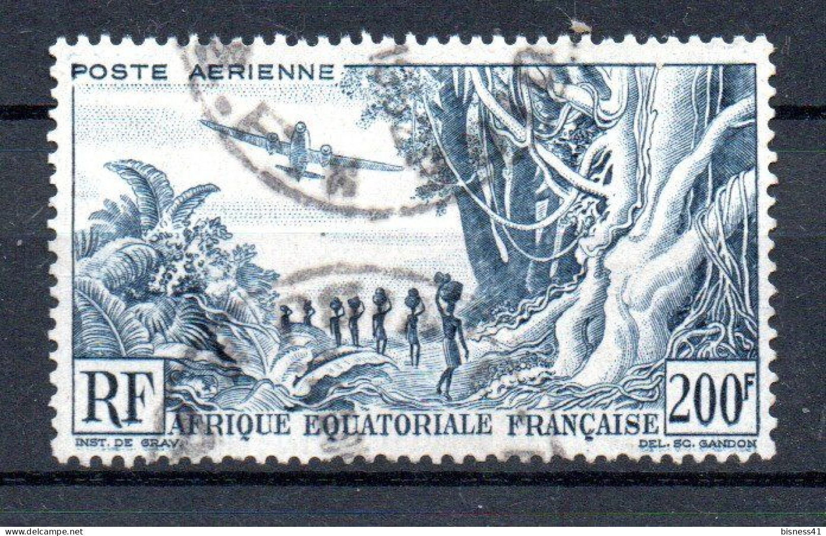 Col41 Colonies AEF Afrique équatoriale PA  N° 52 Oblitéré  Cote 3,00 € - Usati