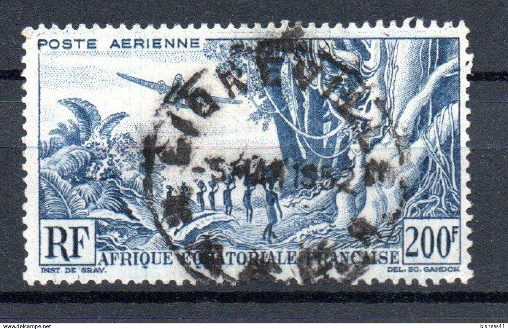 Col41 Colonies AEF Afrique équatoriale PA  N° 52 Oblitéré  Cote 3,00 € - Usados