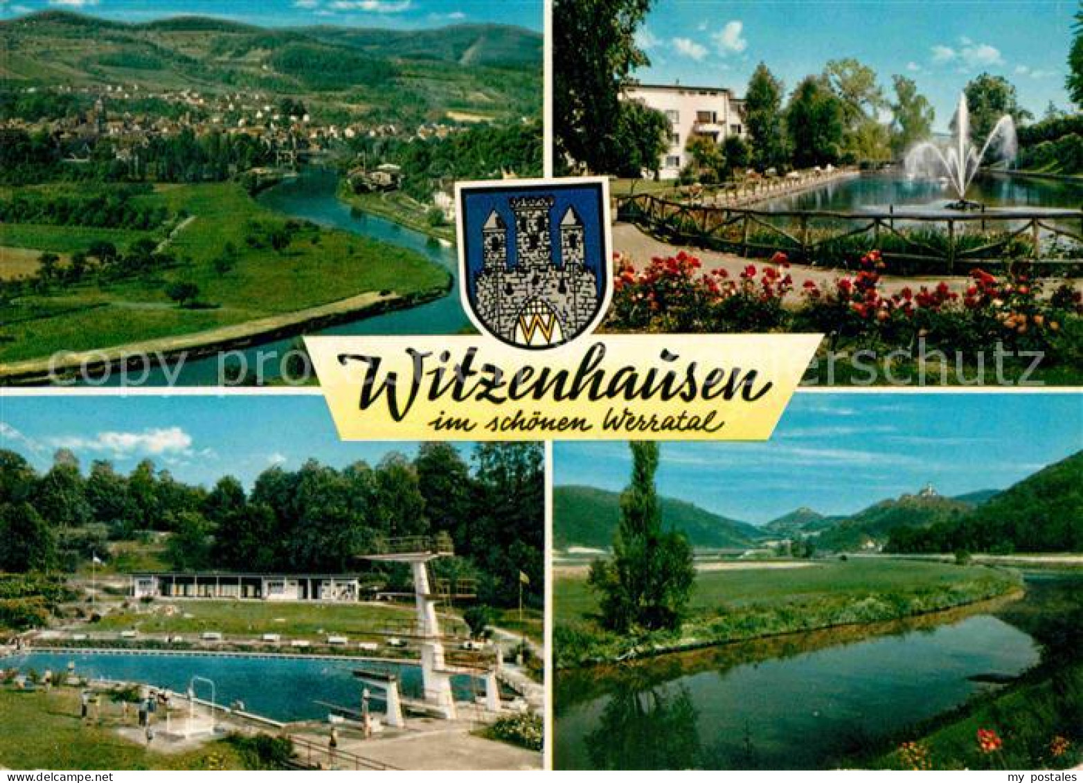72787891 Witzenhausen Panorama Werratal Freibad Teich Witzenhausen - Witzenhausen