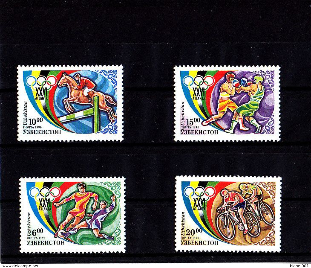 Olympics 1996 - Soccer - UZBEKISTAN - Set MNH - Summer 1996: Atlanta