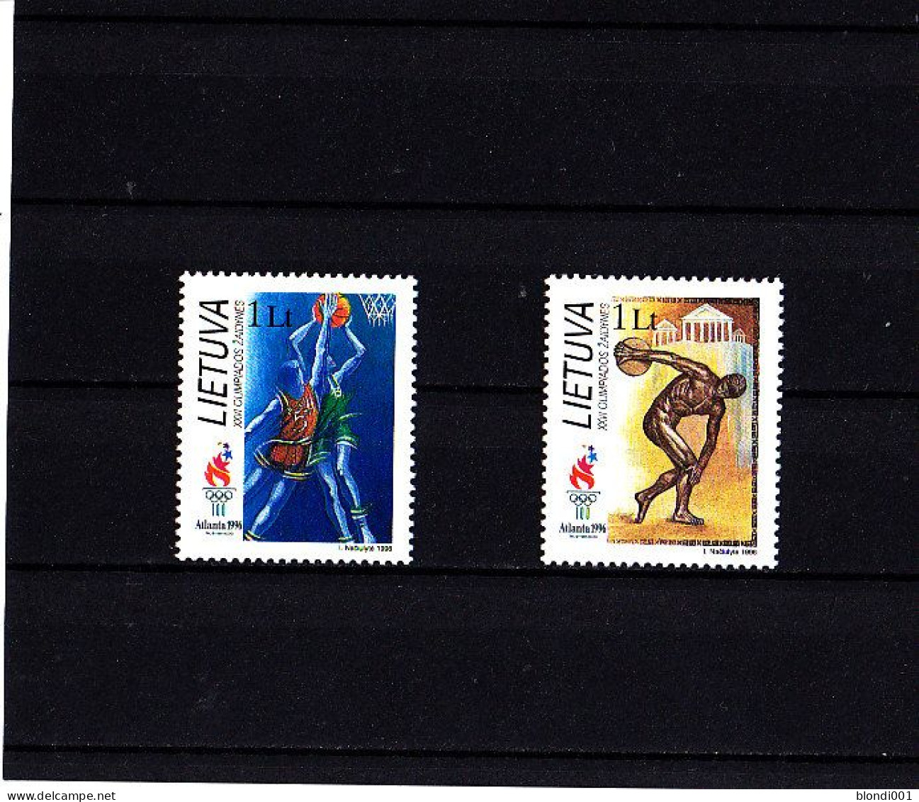 Olympics 1996 - Basketball - LIETUVA - Set MNH - Summer 1996: Atlanta