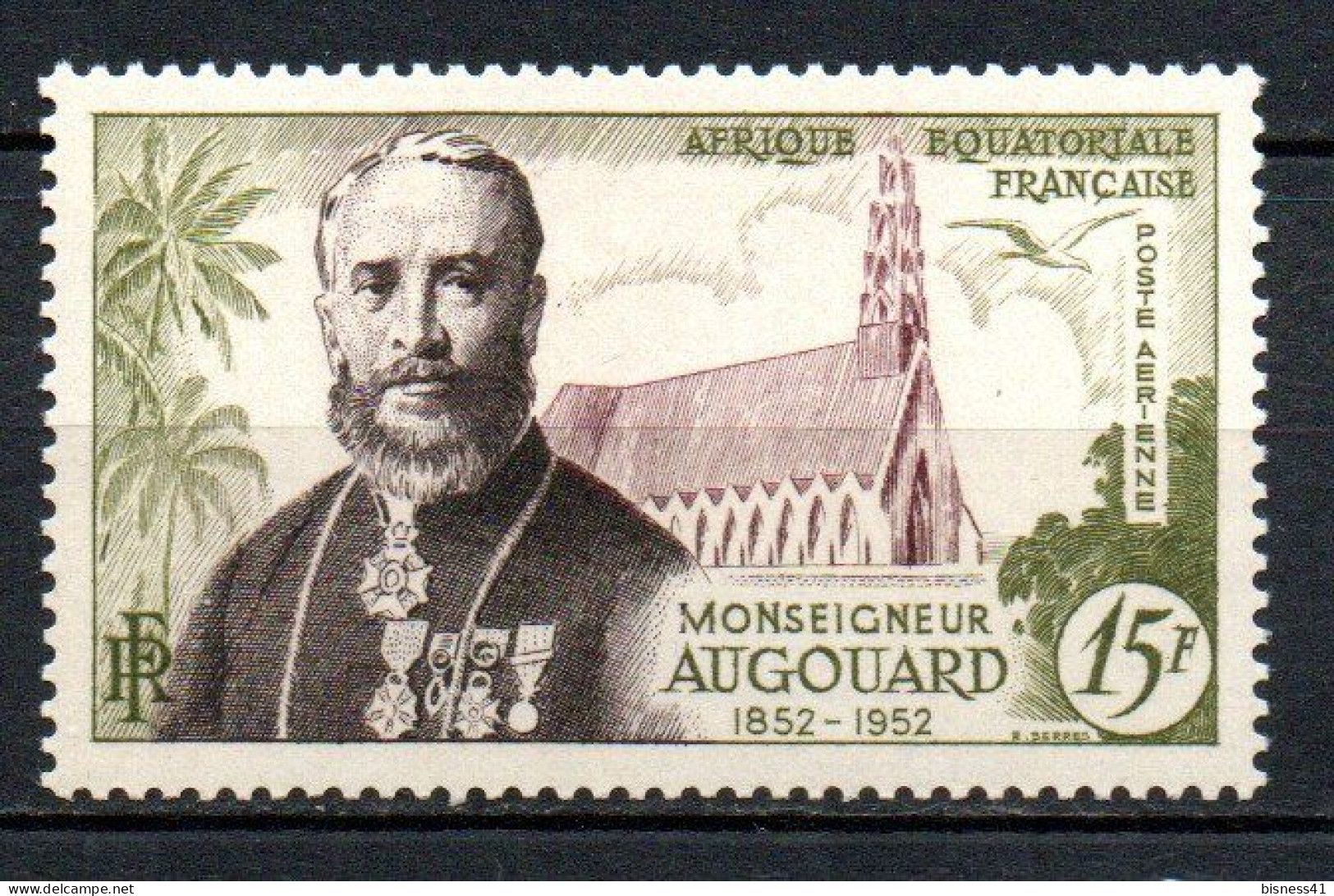 Col41 Colonies AEF Afrique équatoriale PA  N° 56 Neuf XX MNH  Cote 9,00 € - Unused Stamps
