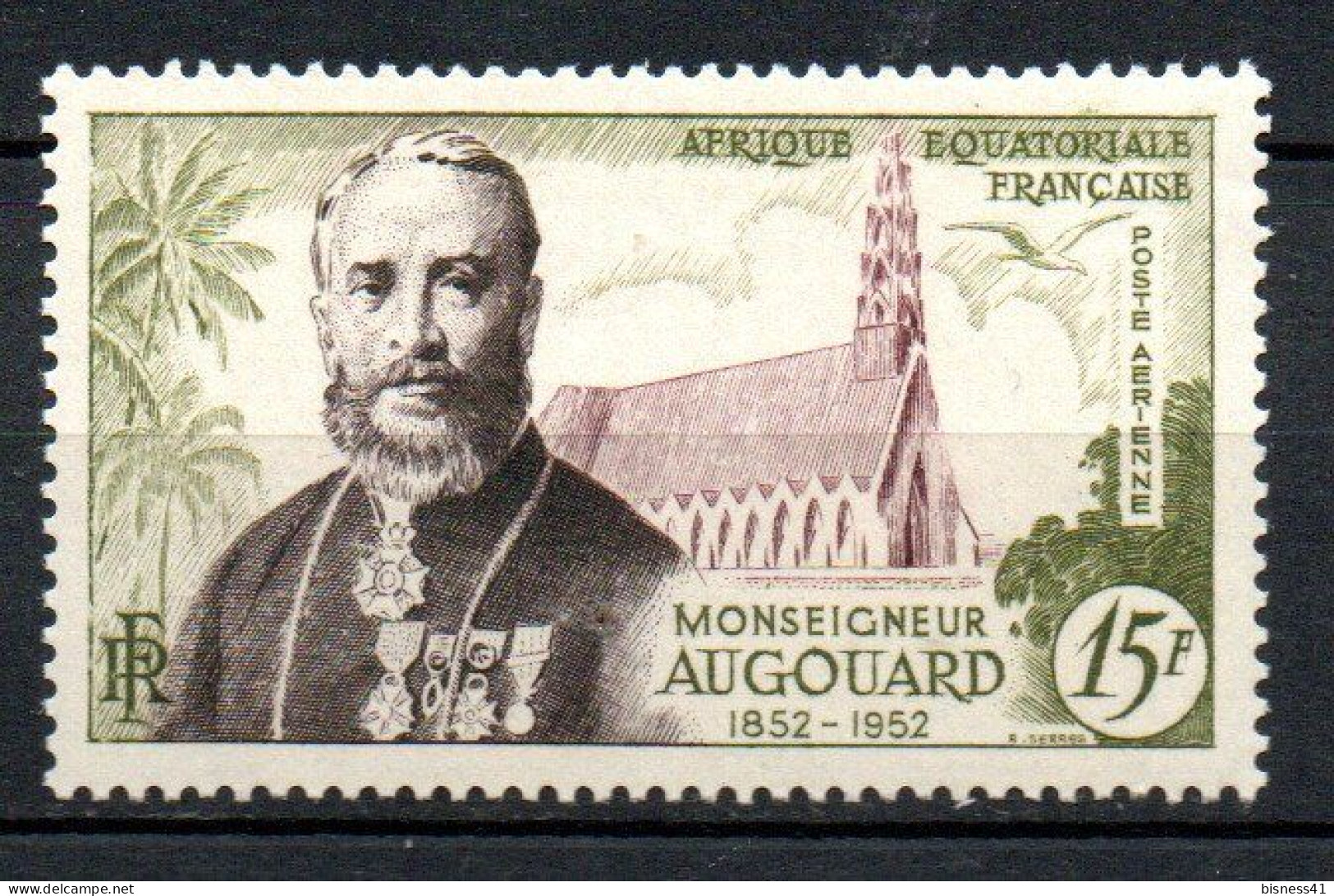 Col41 Colonies AEF Afrique équatoriale PA  N° 56 Neuf XX MNH  Cote 9,00 € - Unused Stamps