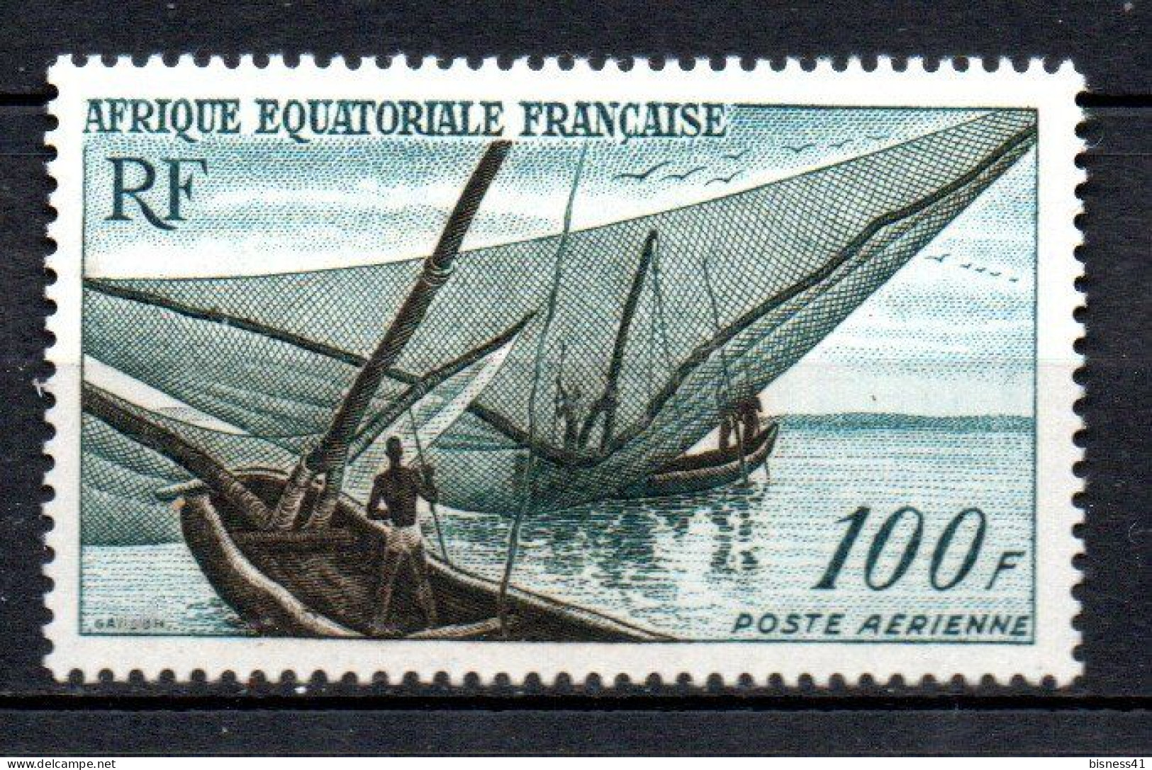 Col41 Colonies AEF Afrique équatoriale PA  N° 59 Neuf X MH  Cote 9,00 € - Unused Stamps