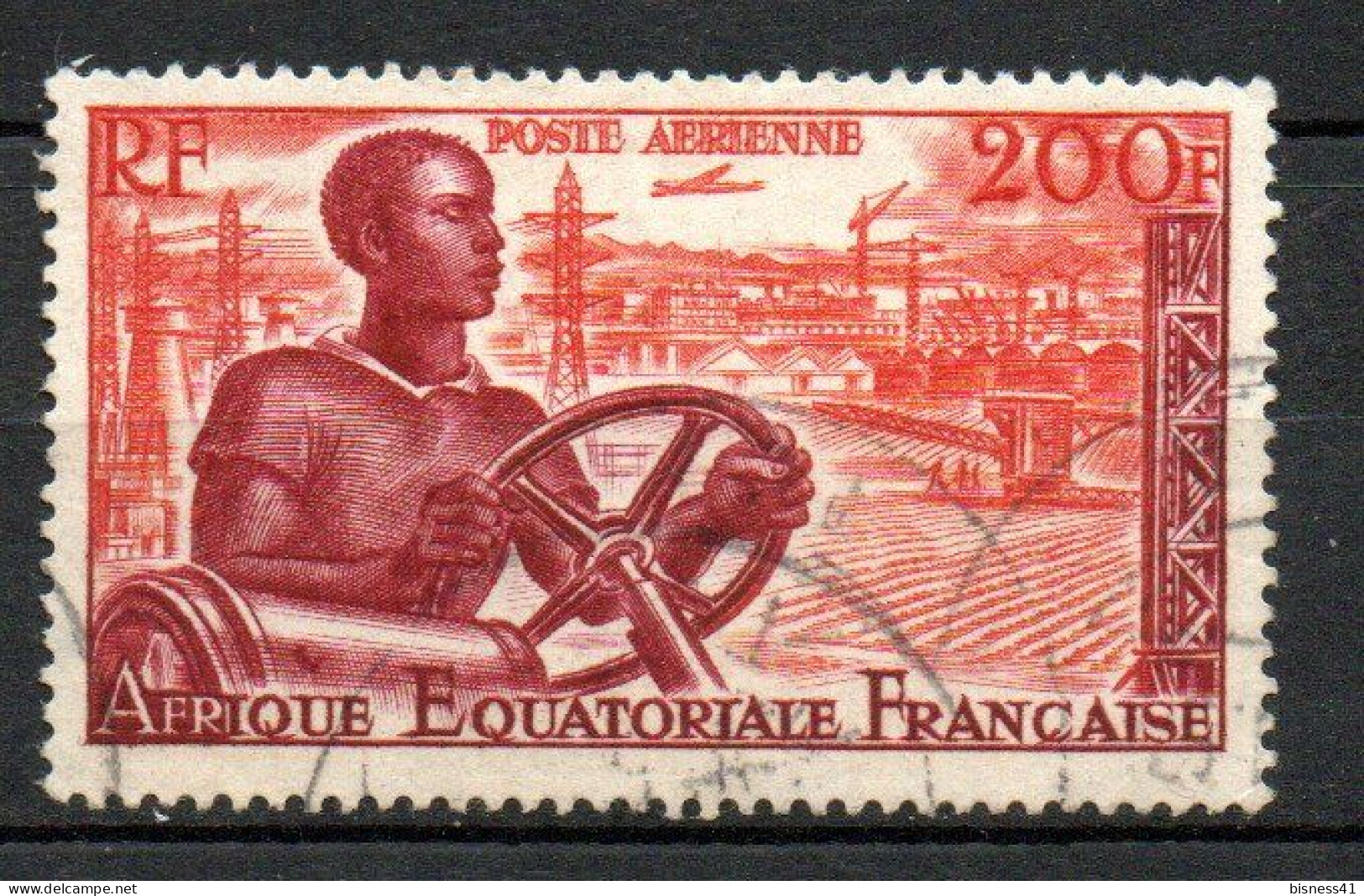 Col41 Colonies AEF Afrique équatoriale PA  N° 60 Oblitéré Cote 4,00 € - Gebraucht
