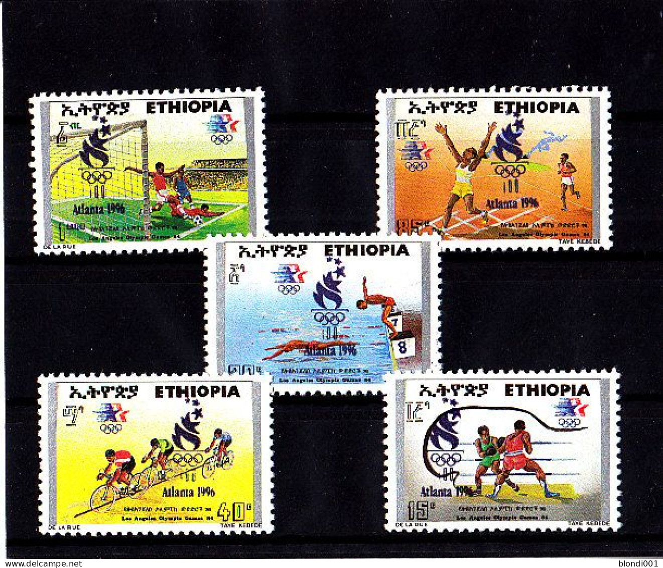 Olympics 1996 - Soccer - ETHIOPIA - Set MNH - Ete 1996: Atlanta