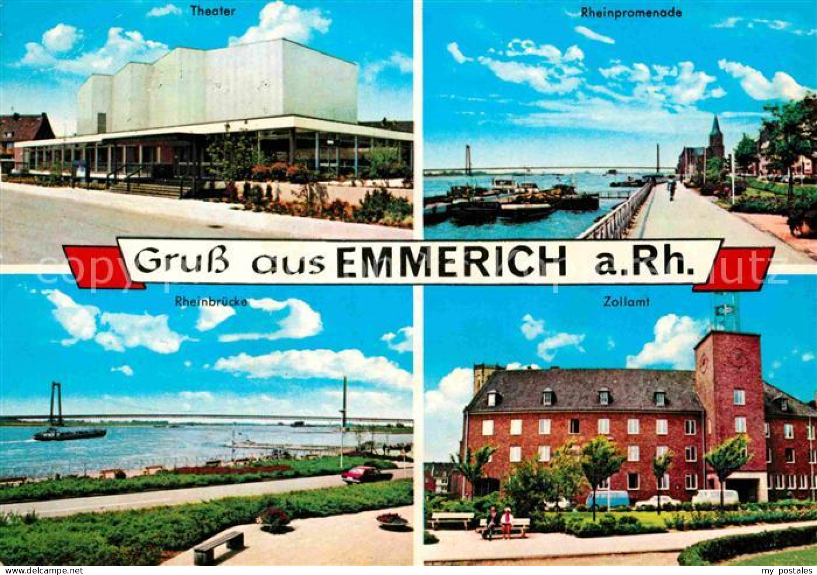 72786688 Emmerich Rhein Theater Rheinpromenade Rheinbruecke Zollamt Emmerich Am  - Emmerich