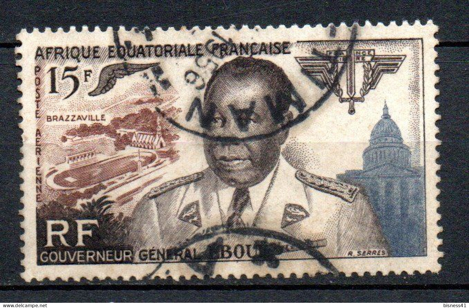 Col41 Colonies AEF Afrique équatoriale PA  N° 61 Oblitéré Cote 3,00 € - Usati