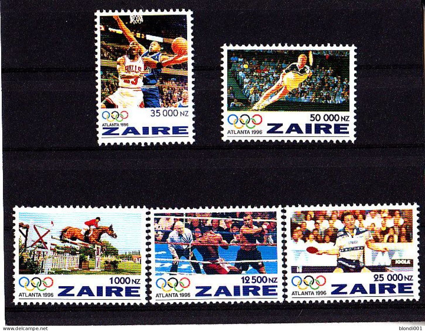 Olympics 1996 - Table Tennis - ZAIRE - Set MNH - Summer 1996: Atlanta