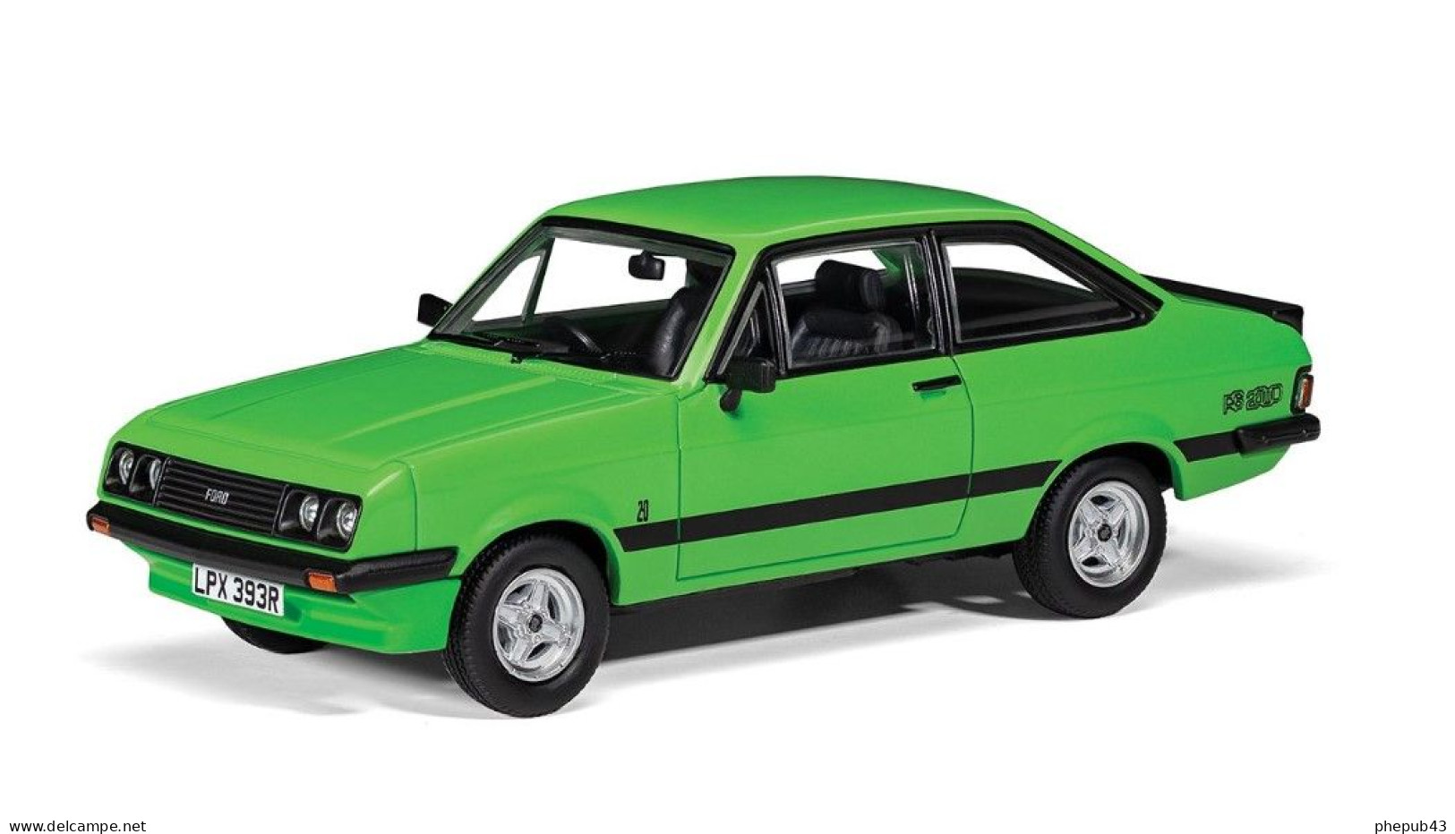 Ford Escort MK II RS 2000 - Signal Green - Corgi (Vanguards) - Corgi Toys