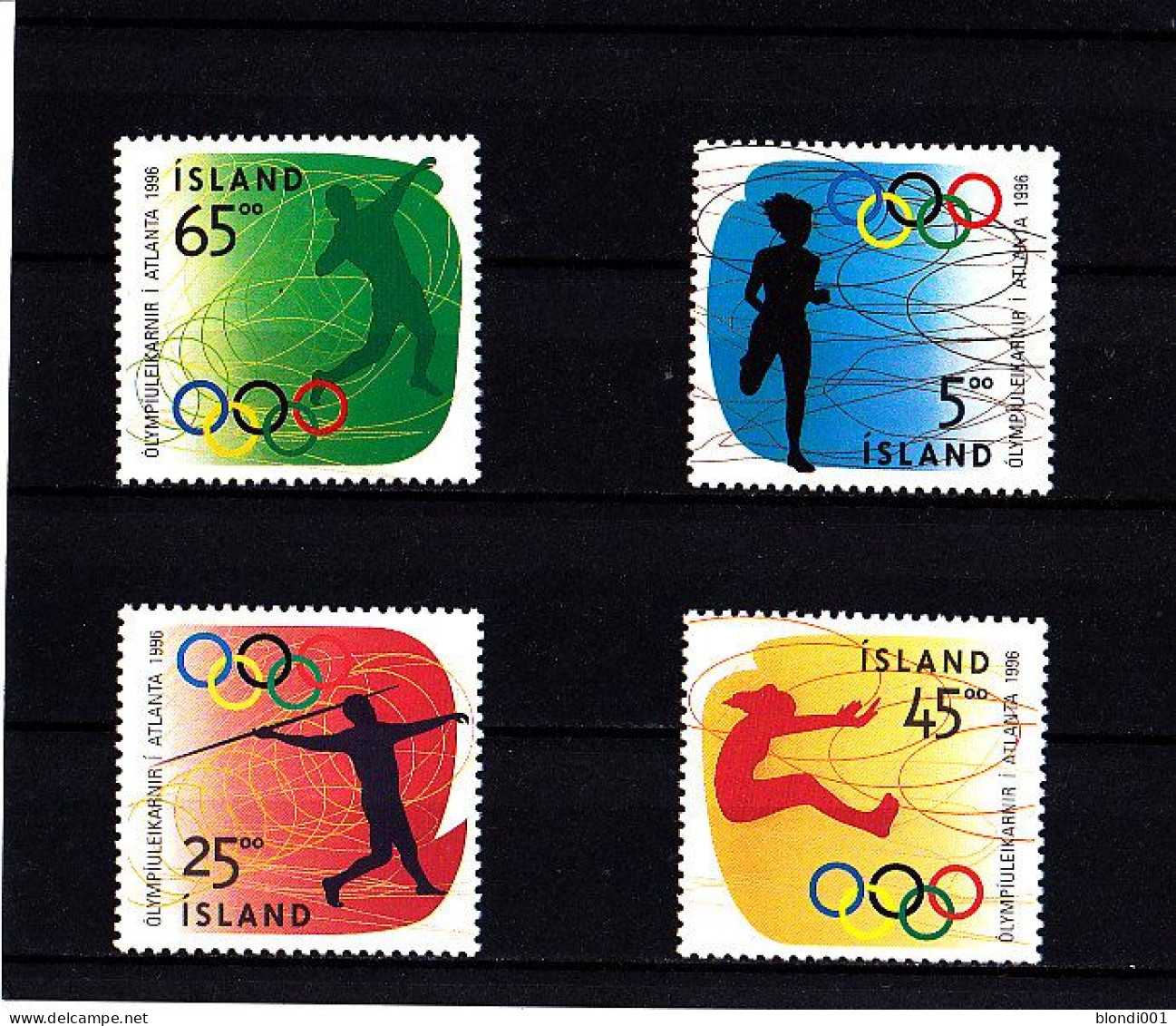 Olympics 1996 - Athletics - ISLAND - Set MNH - Ete 1996: Atlanta