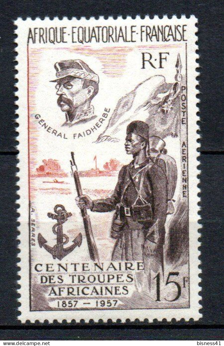 Col41 Colonies AEF Afrique équatoriale PA  N° 62 Neuf XX MNH Cote 5,00 € - Unused Stamps