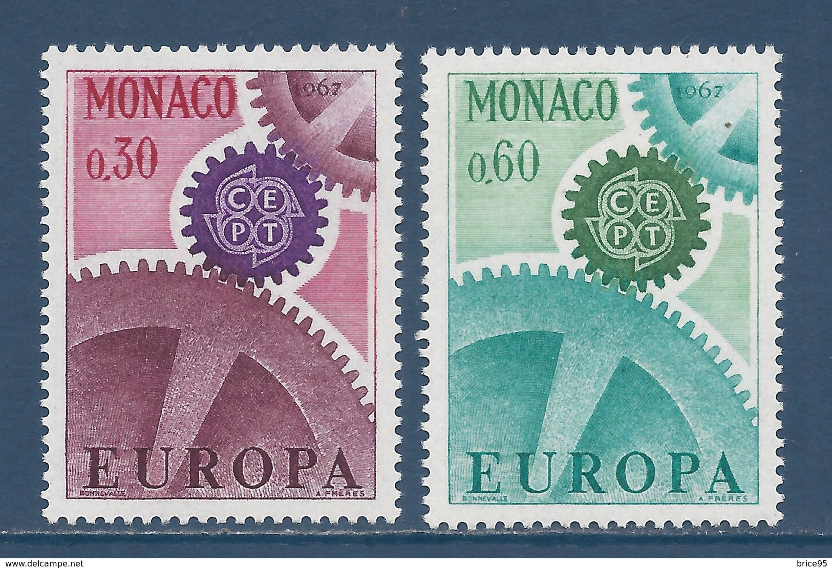 Monaco - YT N° 729 Et 730 ** - Neuf Sans Charnière - 1967 - Unused Stamps