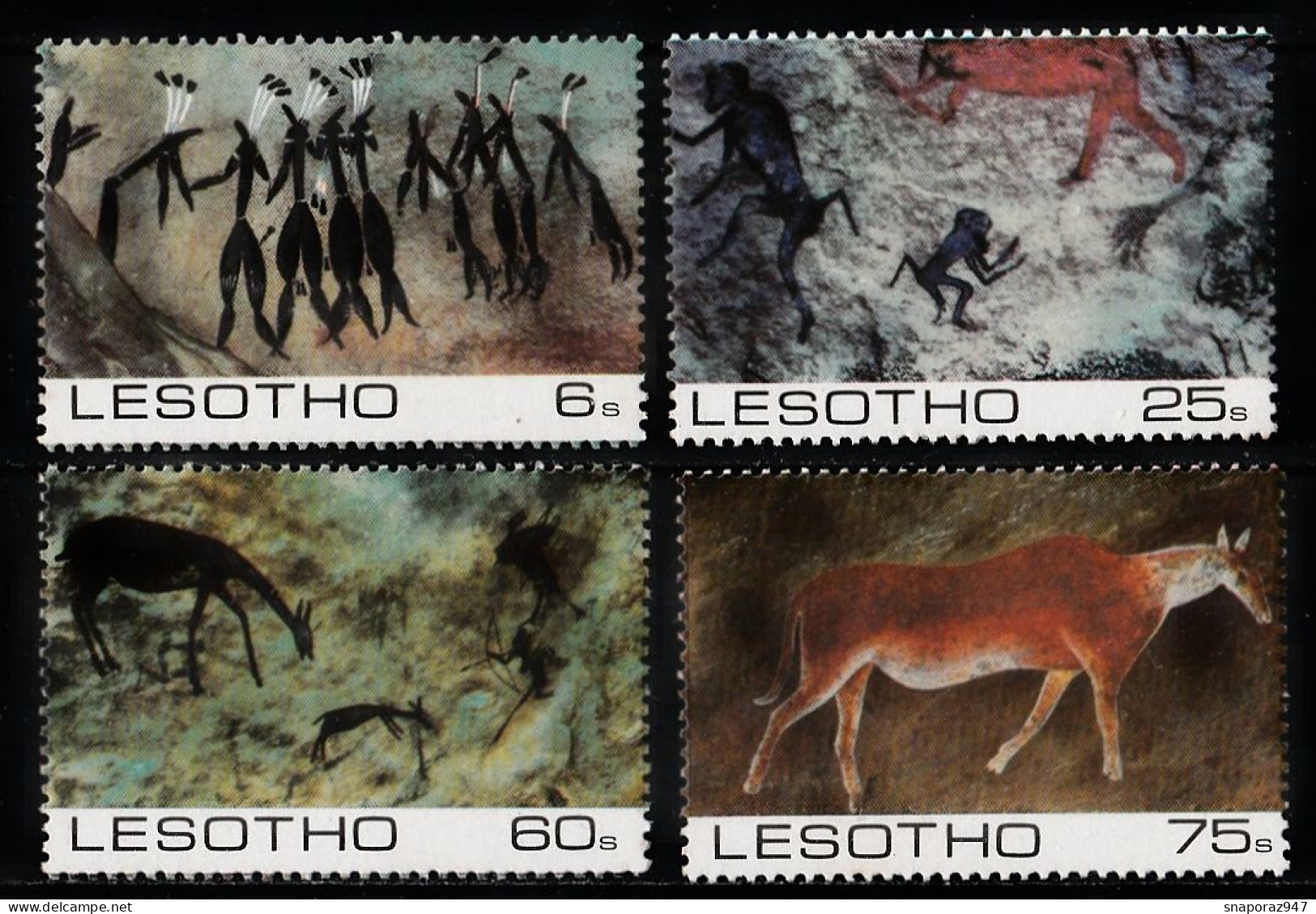 1983 Lesotho Graphites Set MNH** B592 - Préhistoire