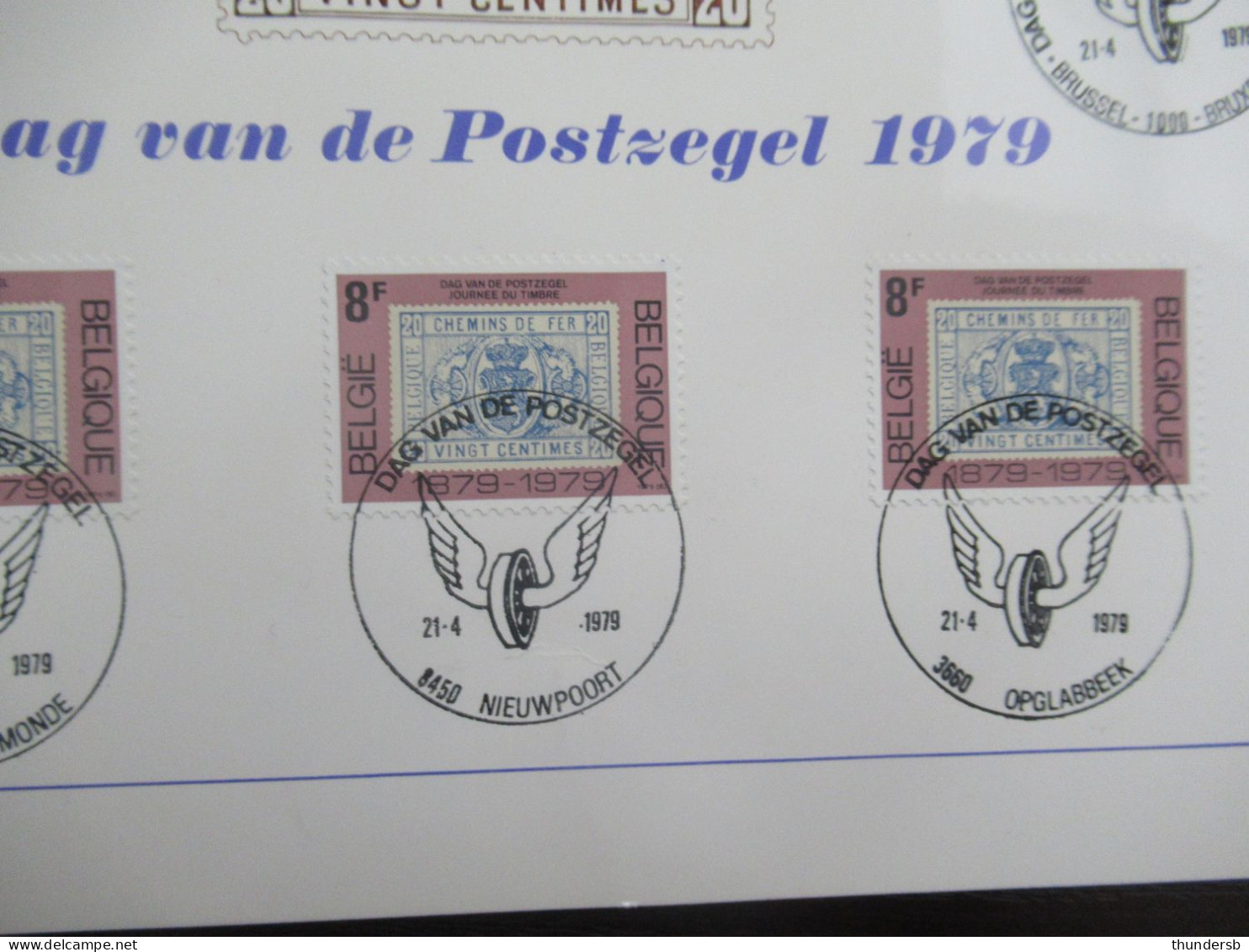 1929 'Dag Van De Postzegel' Met Alle Eerstedagafstempelingen - Commemorative Documents