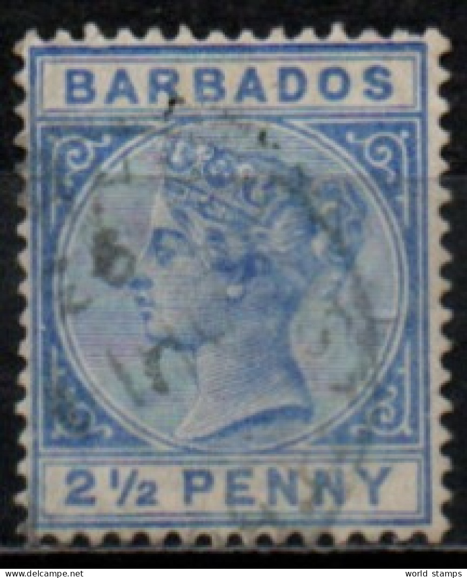 BARBADE 1882-6 O - Barbados (...-1966)