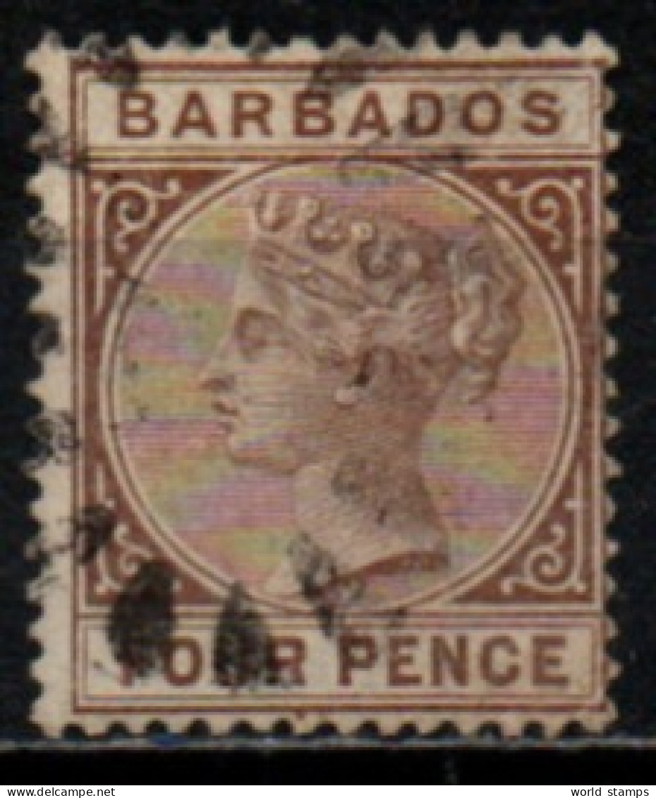 BARBADE 1882-6 O - Barbados (...-1966)