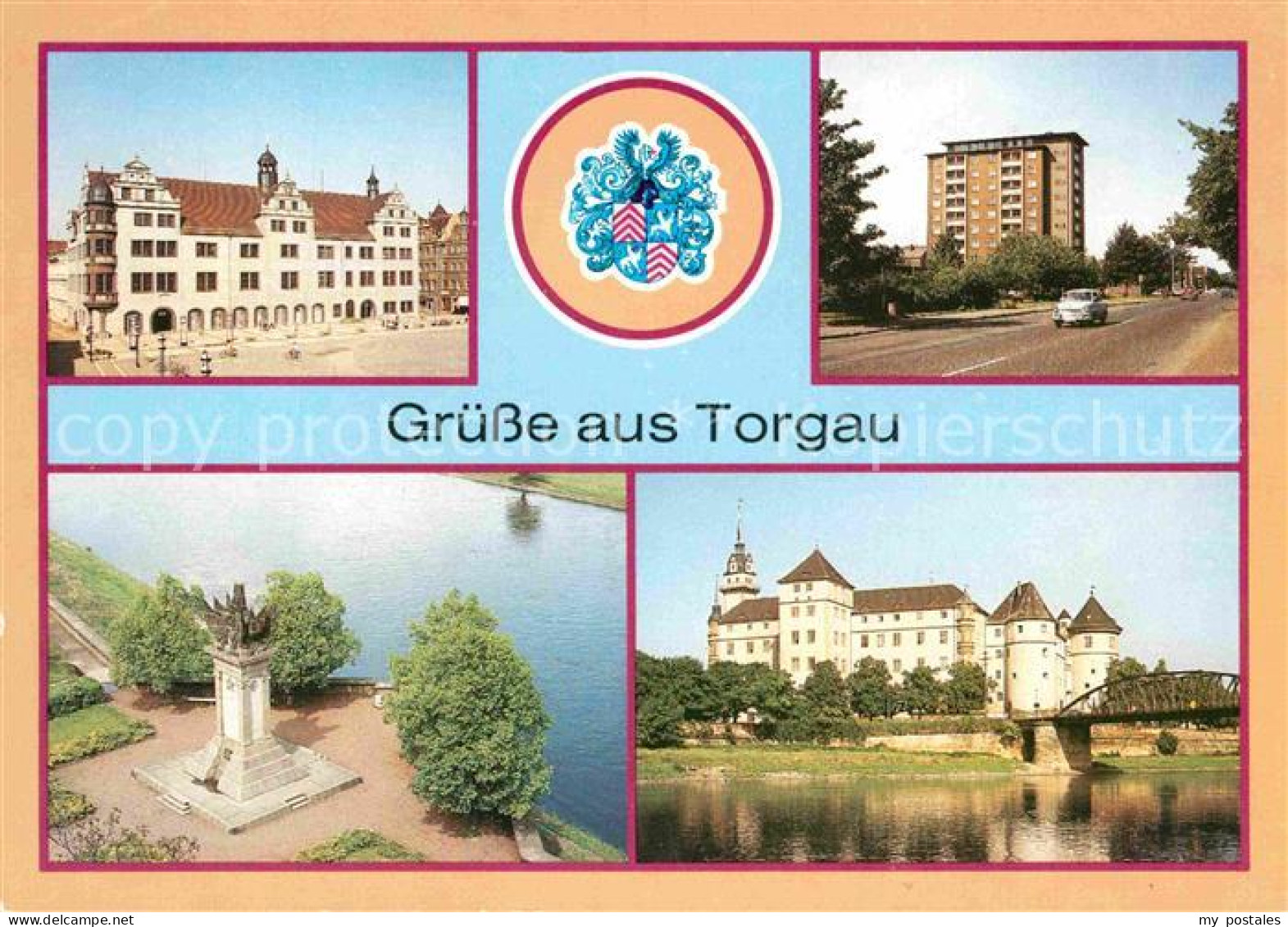 72785079 Torgau Rathaus Hochhaus Eilenburger Strasse Denkmal Der Begegnung Schlo - Torgau