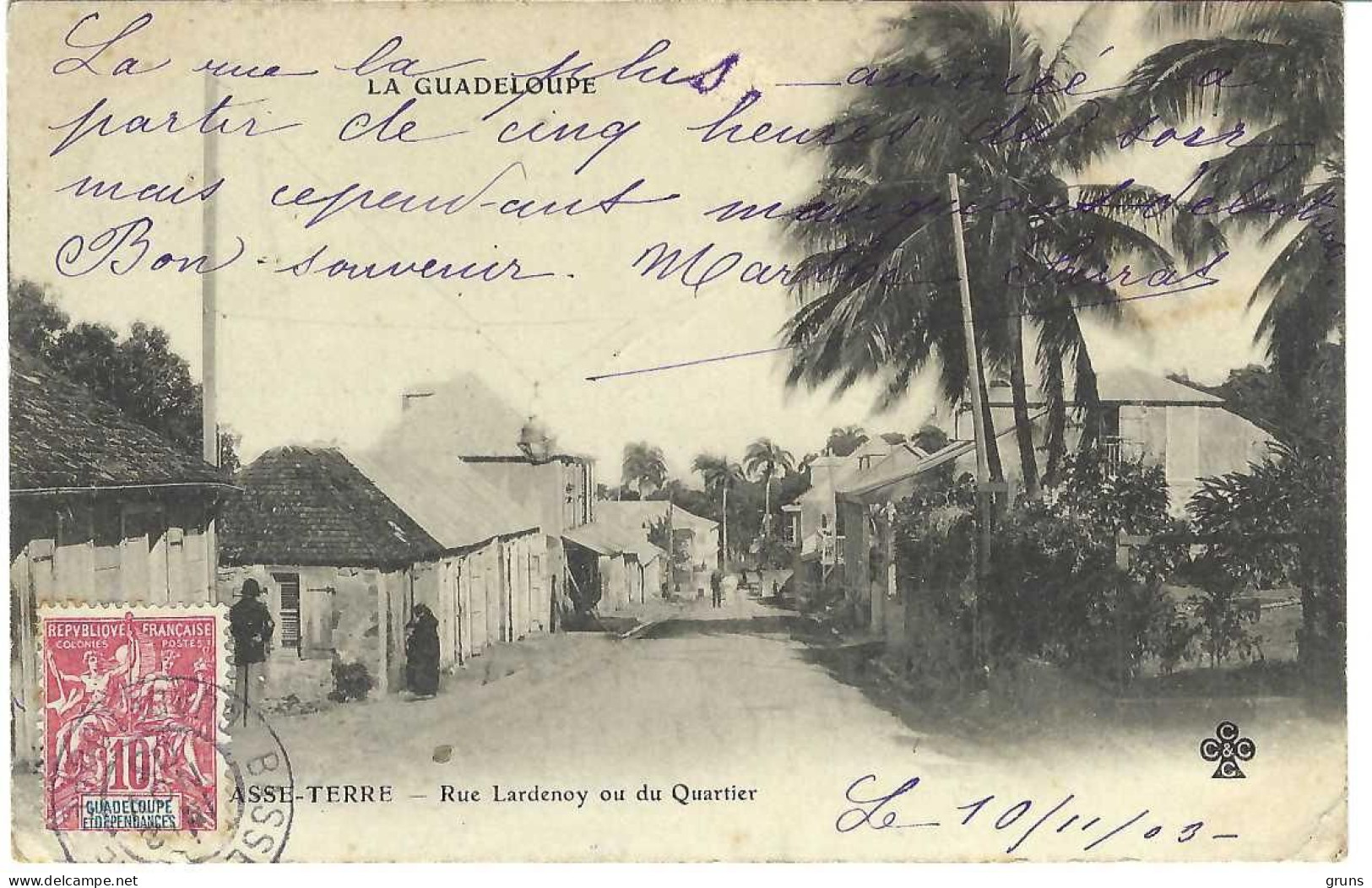 Guadeloupe Basse Terre Rue Lardenoy Ou Du Quartier - Basse Terre