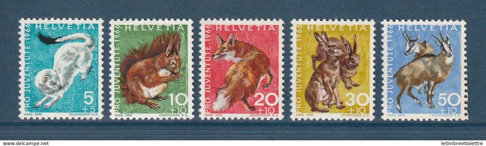 Suisse - YT N° 778 à 782 ** - Neuf Sans Charnière - 1966 - Nuovi