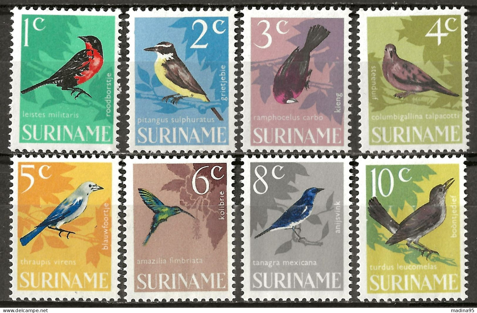 SURINAM: **, N° YT 422 à 429, Série, TB - Suriname ... - 1975