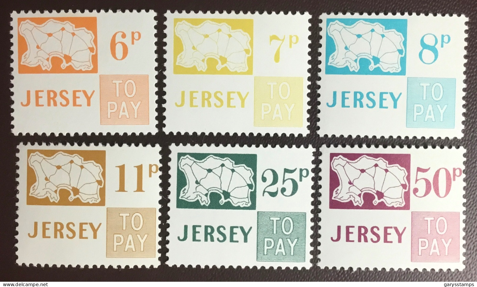 Jersey 1974 & 1975 Postage Due Set MNH - Jersey