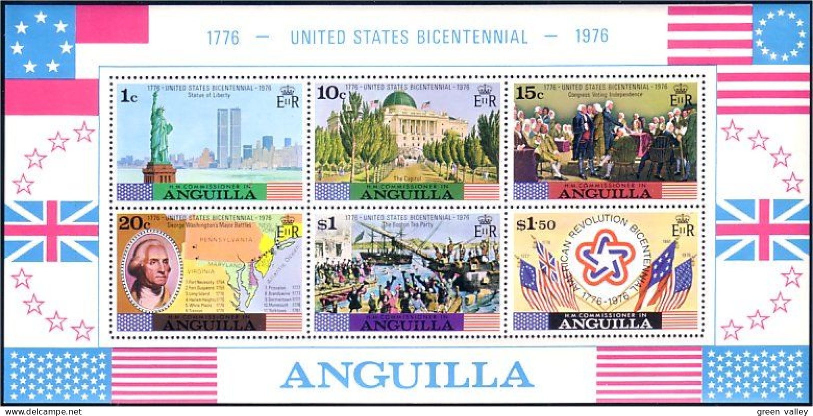 Anguilla Bicentennial MNH ** Neuf SC (A50-248) - Us Independence