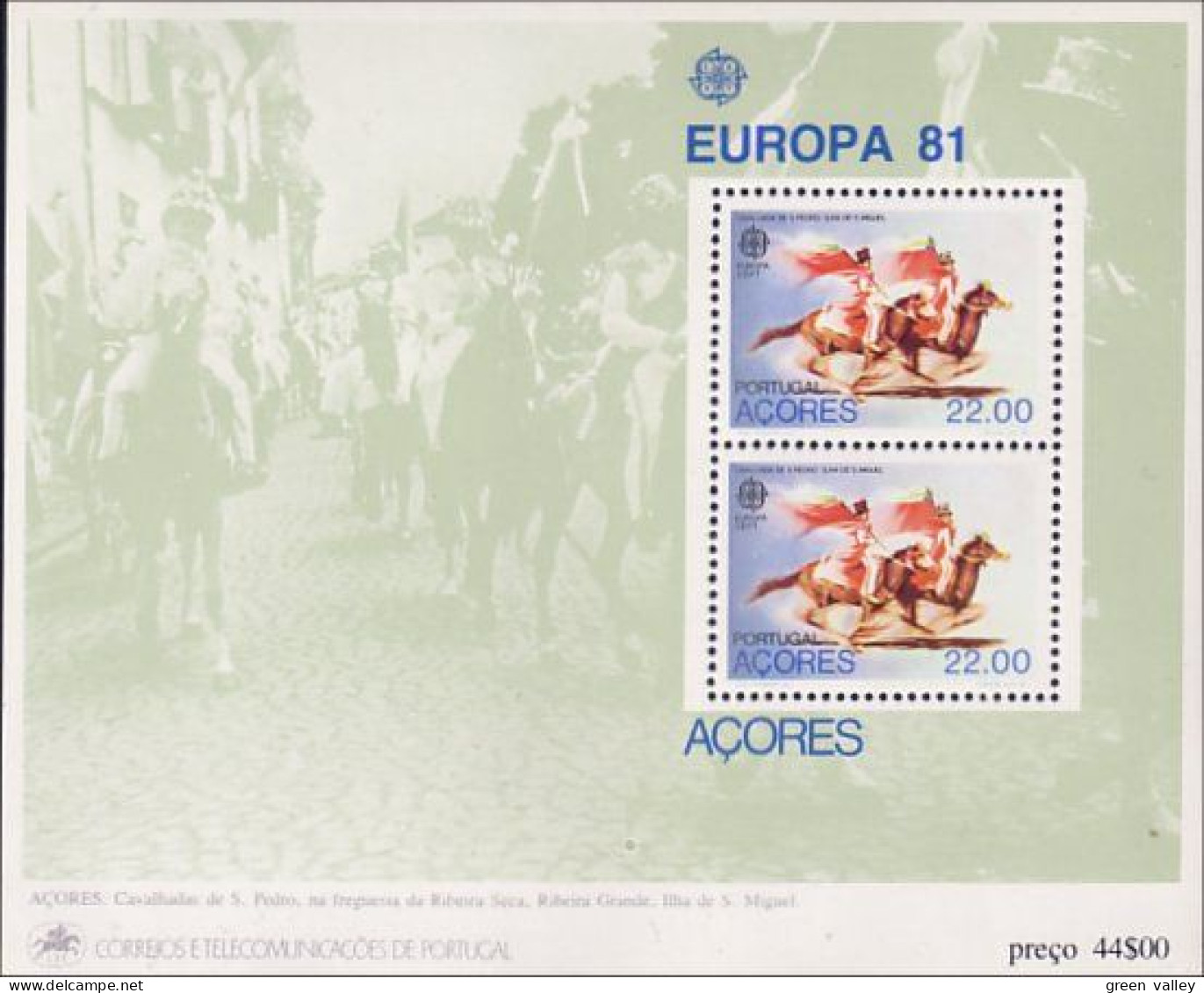 Acores Horse Cheval Cavalier Horseman Europa 81 MNH ** Neuf SC (A50-245c) - 1981
