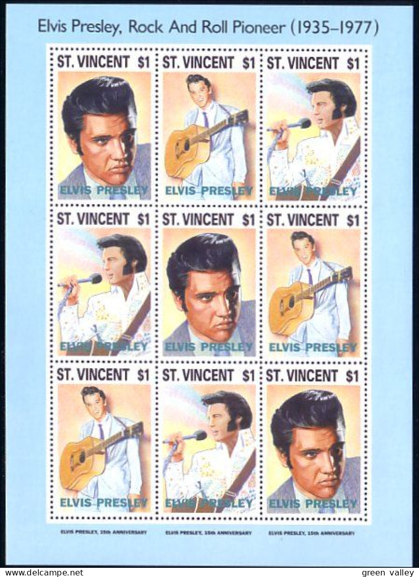 St Vincent Elvis Presley MNH ** Neuf SC (A50-165) - Cantantes