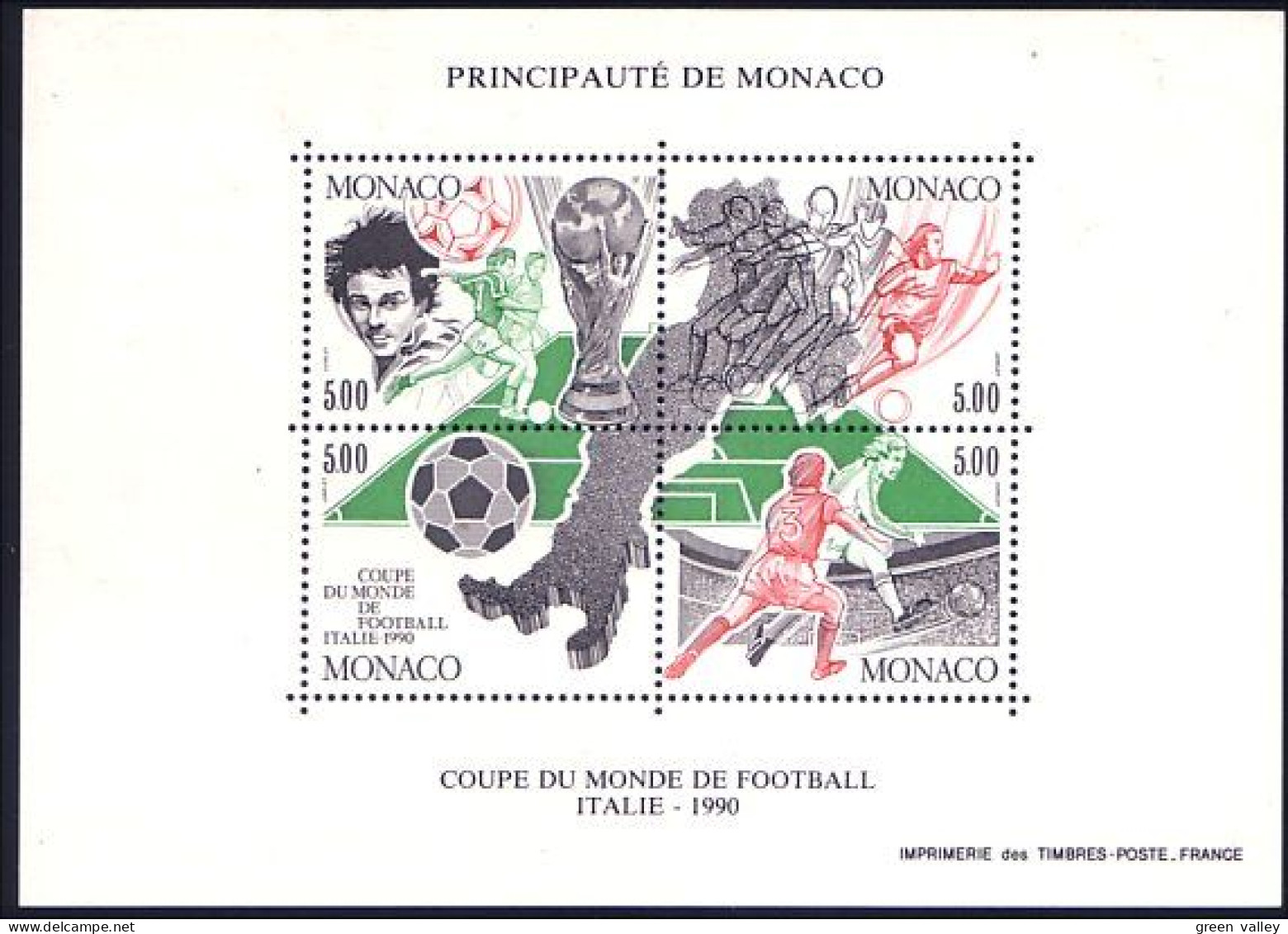 Monaco Football MNH ** Neuf SC (A50-141) - Sonstige & Ohne Zuordnung