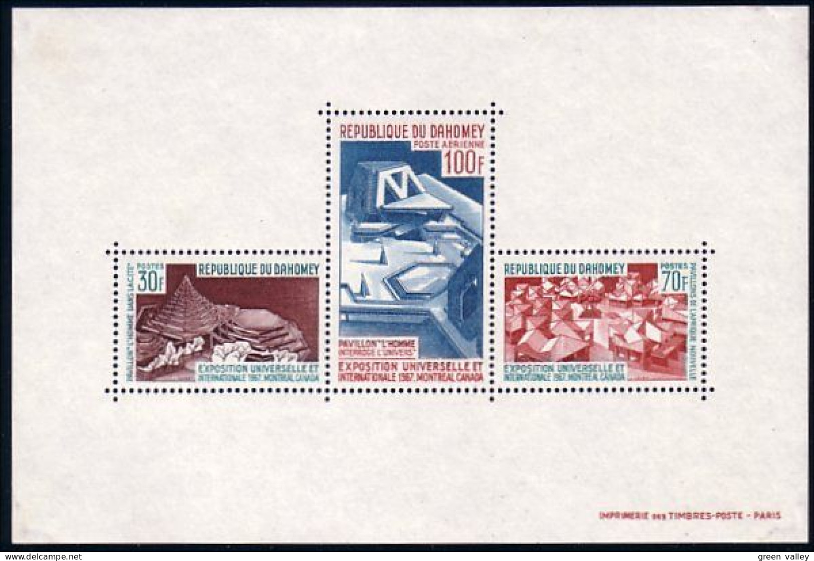 Dahomey Expo 67 Montréal MNH ** Neuf SC (A50-99) - Ete 1976: Montréal