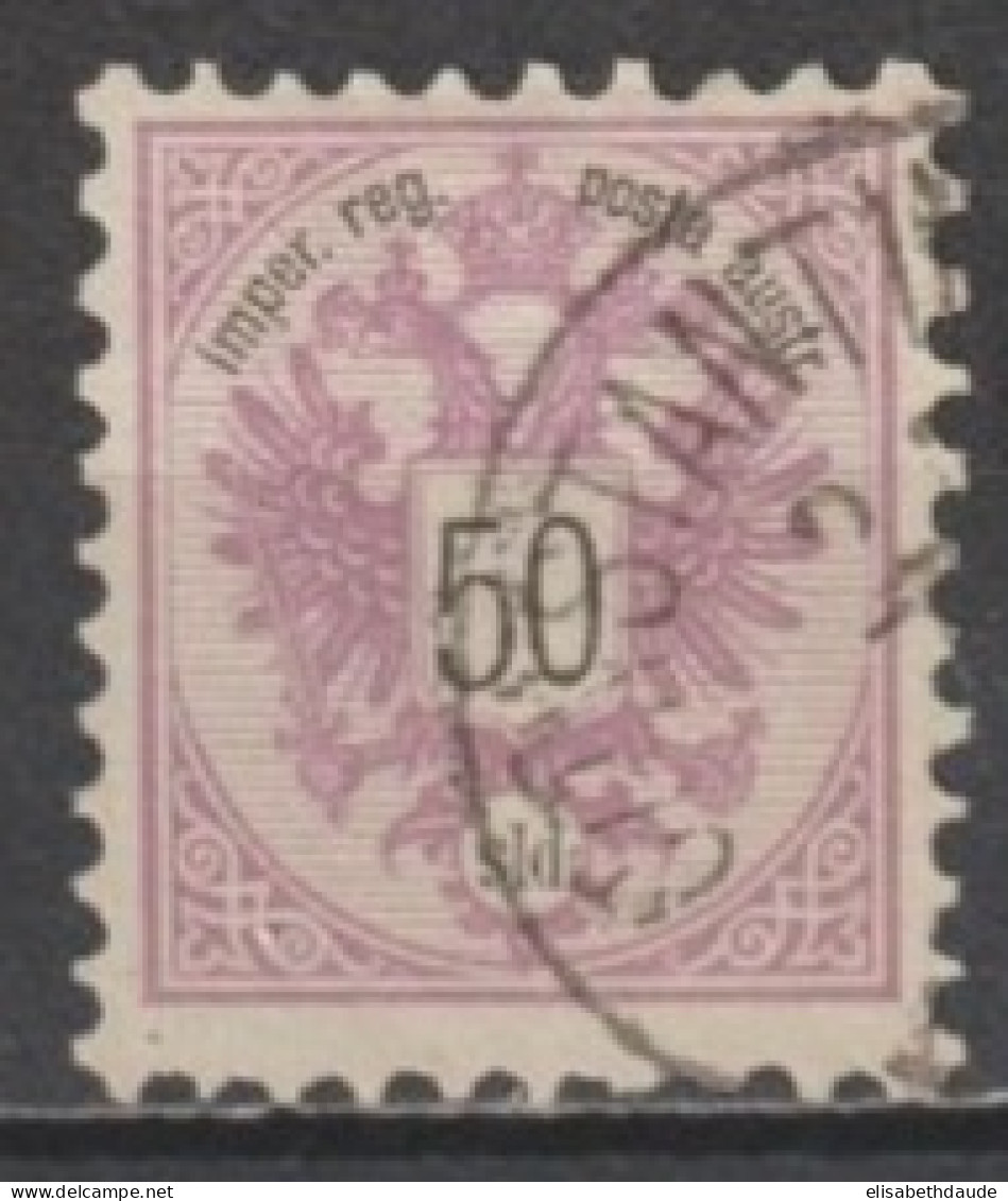 AUTRICHE TURQUIE - 1883 - YVERT N°13 OBLITERE LUXE - Oostenrijkse Levant