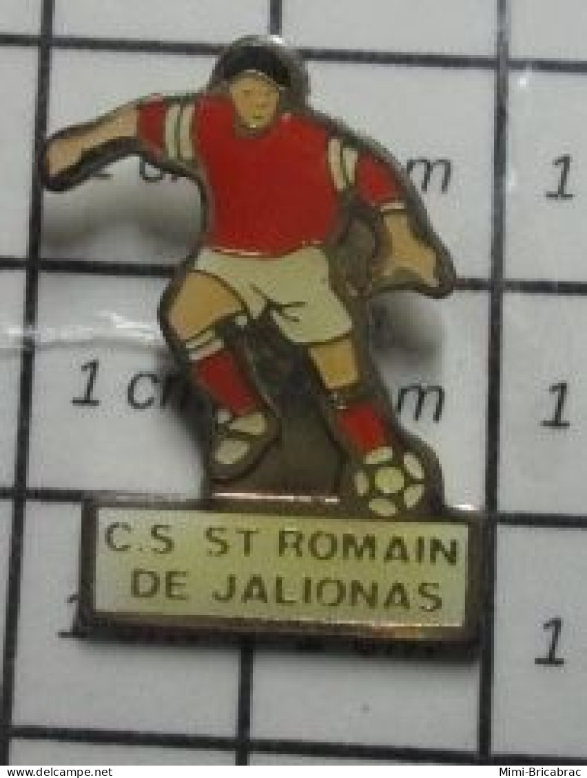 2519 Pin's Pins / Beau Et Rare / SPORTS / CLUB FOOTBALL CS ST ROMAIN DE JALIONAS - Football