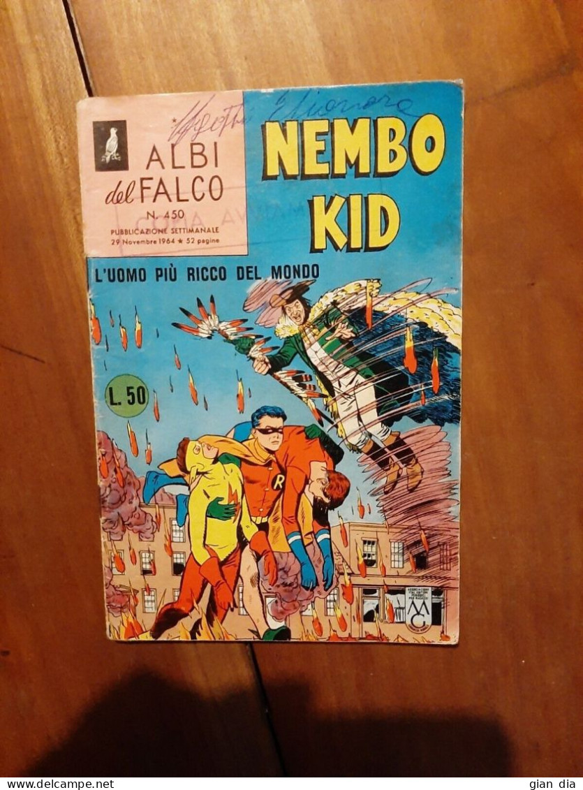 ALBI DEL FALCO NEMBO KID Ed.Mondadori: Numero 450 Del 29.11.64. Buono. - Prime Edizioni