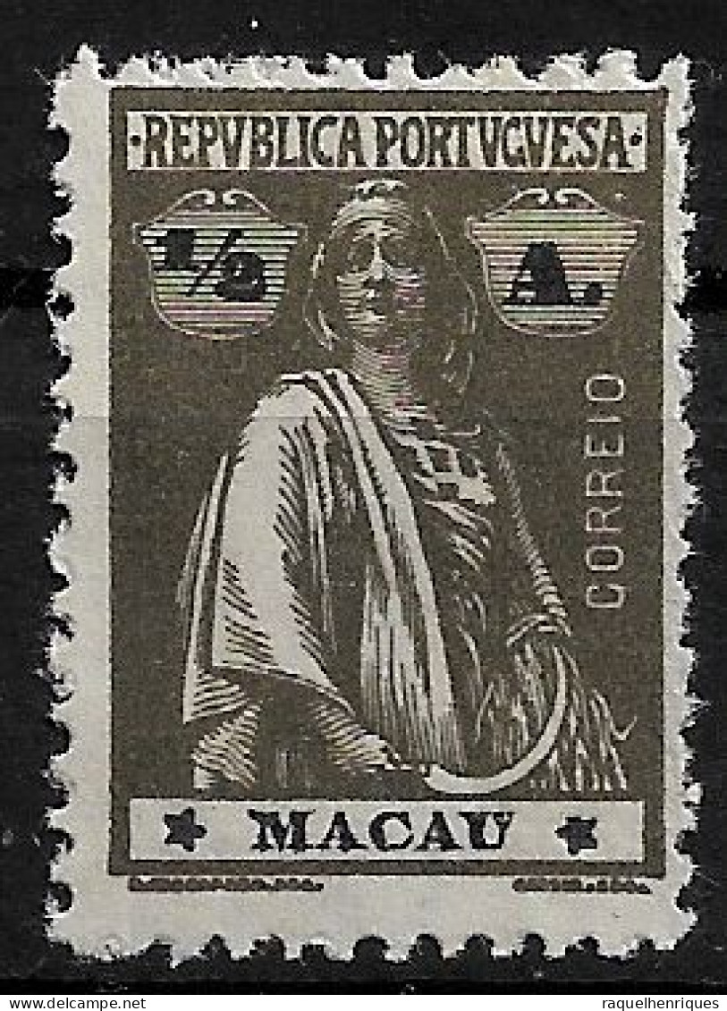 MACAU 1922 CERES 1/2A - 12x11.5 - M NG (NP#72-P06-L3) - Ungebraucht