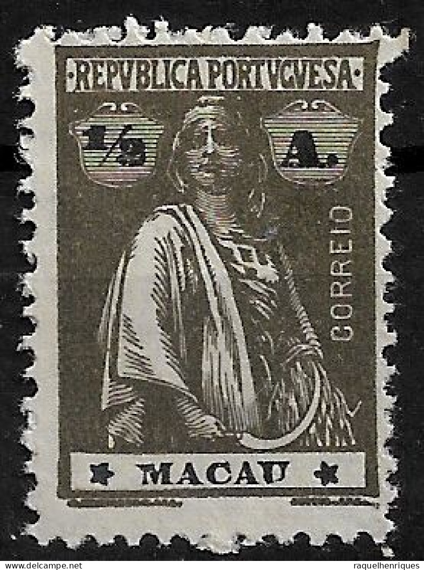 MACAU 1922 CERES 1/2A - 12x11.5 - M NG (NP#72-P06-L3) - Nuovi