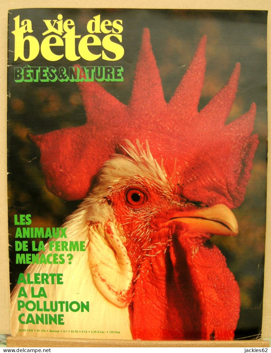 236/ LA VIE DES BETES / BETES ET NATURE N° 236 Du 3/1978 Voir Sommaire - Animales