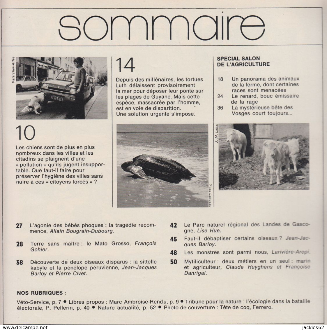 236/ LA VIE DES BETES / BETES ET NATURE N° 236 Du 3/1978 Voir Sommaire - Animals