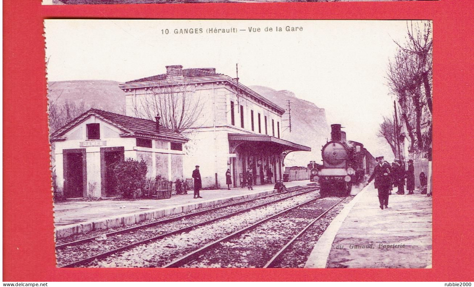 GANGES VUE DE LA GARE CARTE EN TRES BON ETAT - Ganges