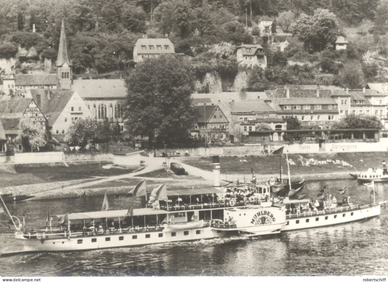 Foto Repro PD Mühlberg, Raddampfer, Dampfschiff, Weisse Flotte Dresden, Elbe, - Europa