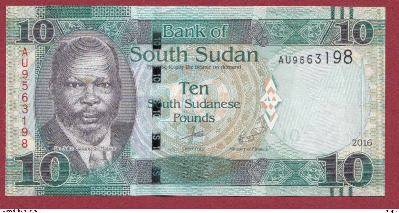 Soudan Du Sud  10 Pounds 2016 ---UNC ---(74) - Südsudan