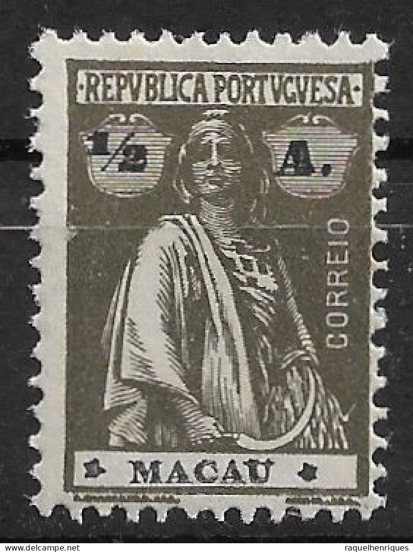 MACAU 1922 CERES 1/2A - 12x11.5 - M NG (NP#72-P06-L6) - Neufs