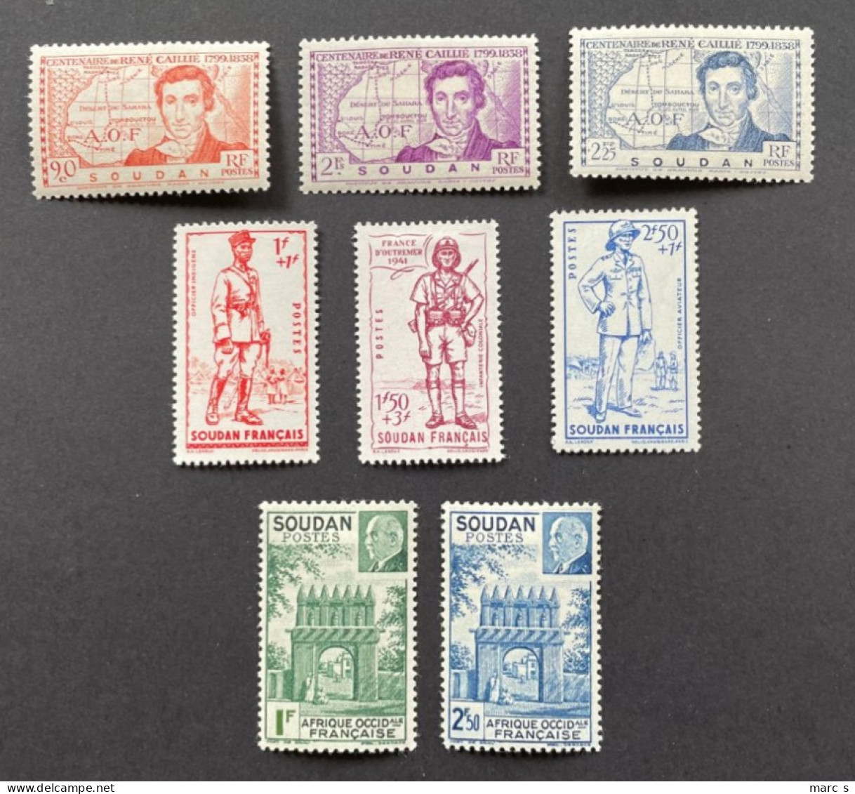 SOUDAN 1939 / 1941 - NEUF*/MH - LOT 3 Séries Complètes YT 100 / 102 + 122 / 124 + 129 / 130 (2) - Nuovi