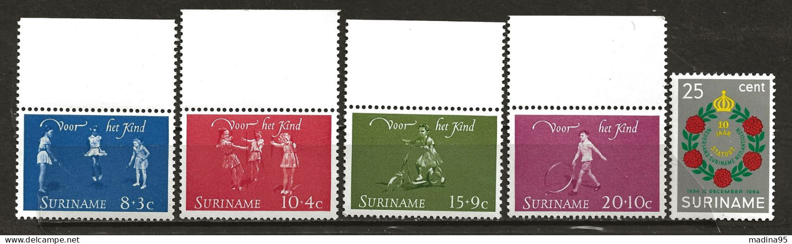 SURINAM: **, N° YT 400 à 403 Série +  404, TB - Suriname ... - 1975