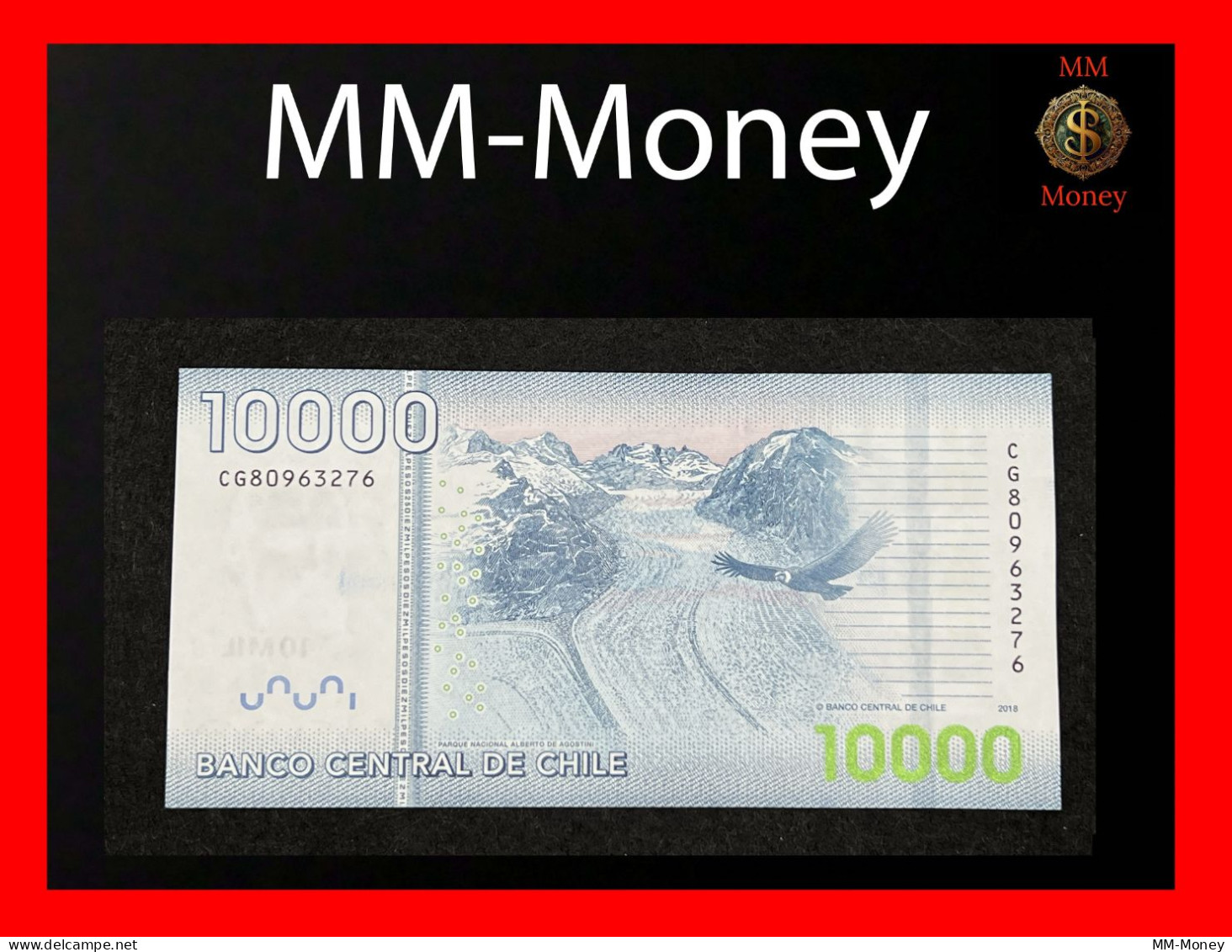 CHILE  10.000   10000 Pesos  2018  P. 164  UNC - Chili