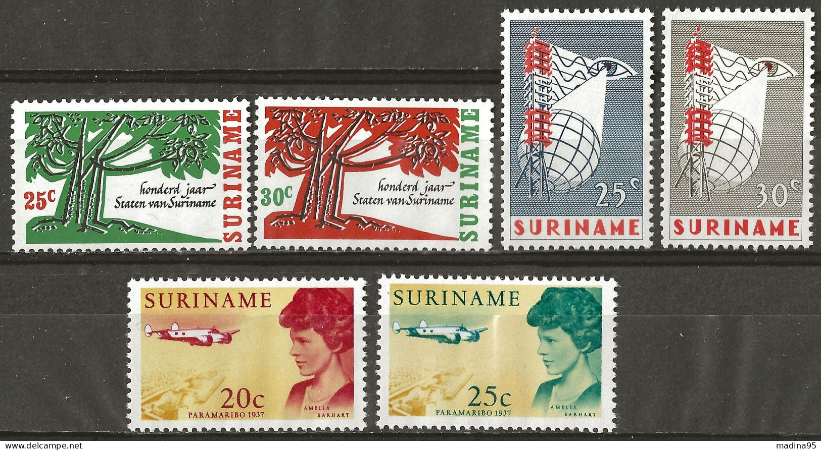 SURINAM: **, N° YT 441 Et 442  + 443 Et 444 + 459 Et 460, 3 Séries, TB - Suriname ... - 1975
