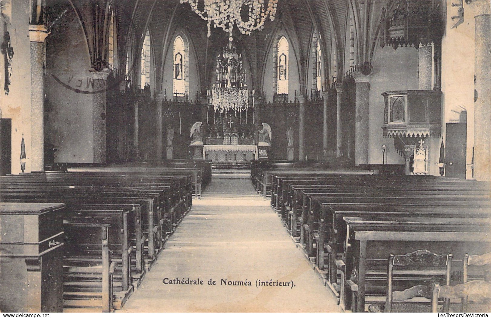 Nouvelle Calédonie  - Cathedrale De Noumea - Interieur  -  Carte Postale Ancienne - Neukaledonien